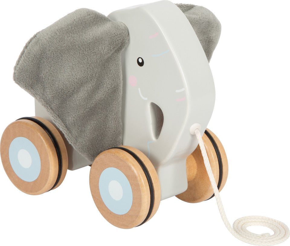 Eléphant à tirer avec oreilles crépitantes