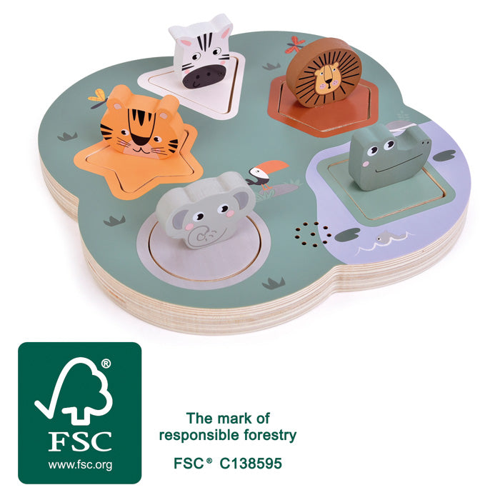 Puzzle à poser 3D Cris des animaux « Safari »