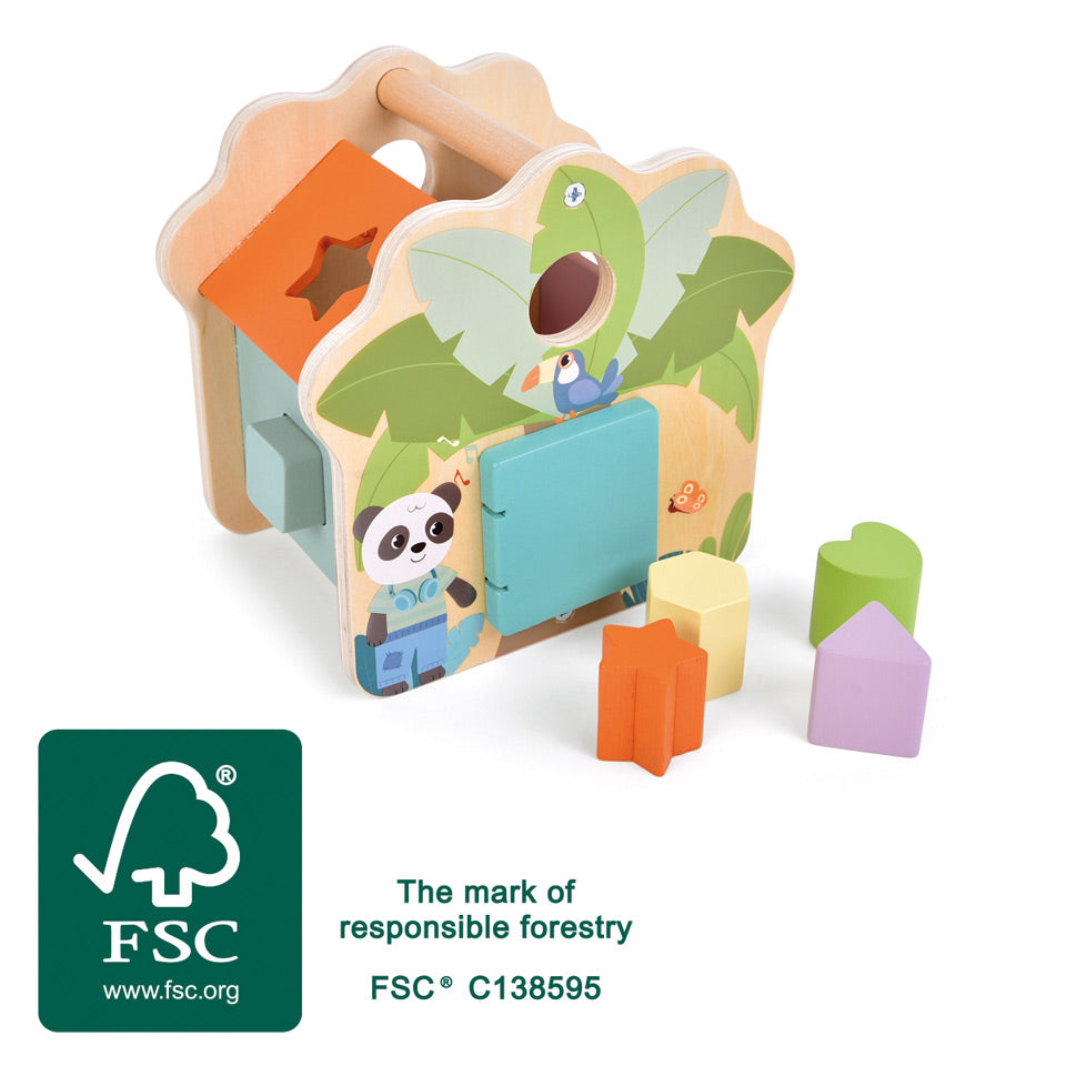 Cube à formes Maison « Jungle Friends »