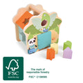 Cube à formes Maison « Jungle Friends »