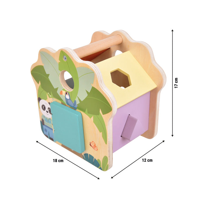 Cube à formes Maison « Jungle Friends »