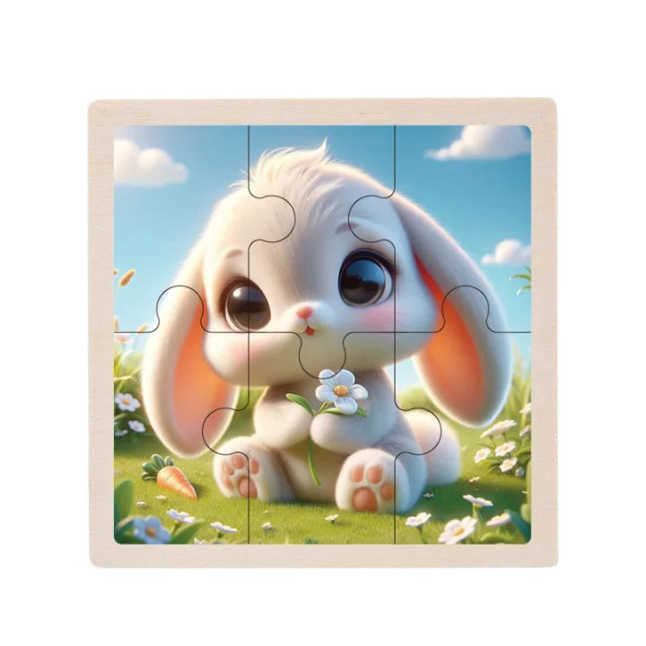 Puzzle en bois animaux