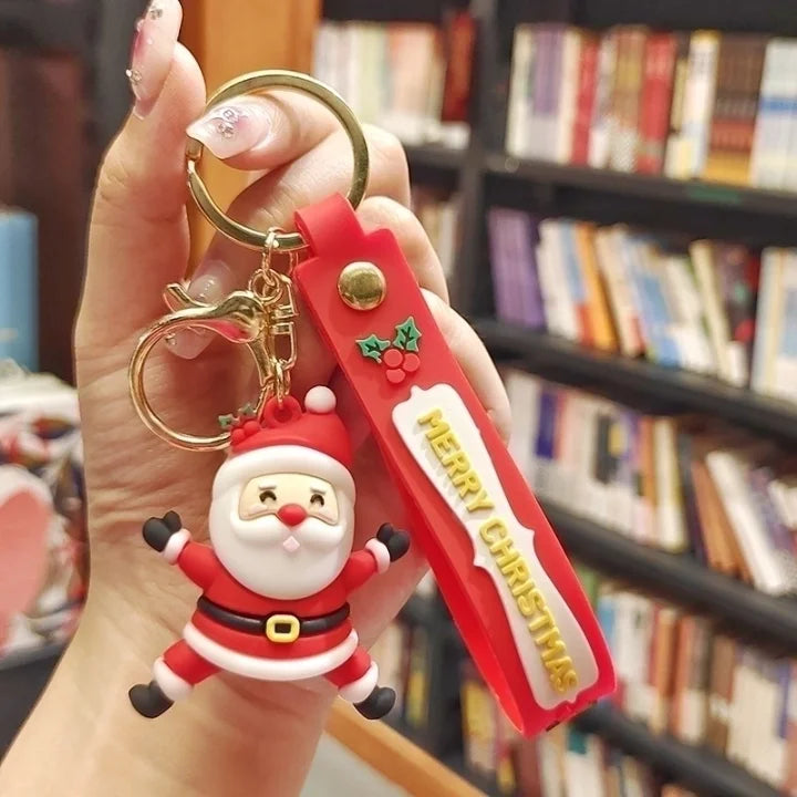 Porte clé / Bijoux de sac en silicone - Noël magique