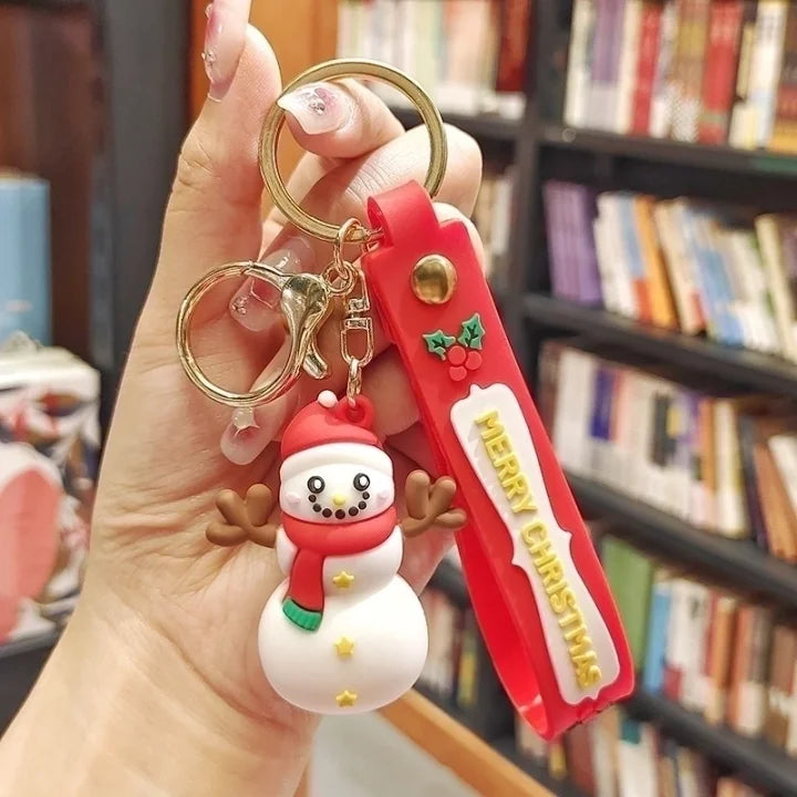 Porte clé / Bijoux de sac en silicone - Noël magique