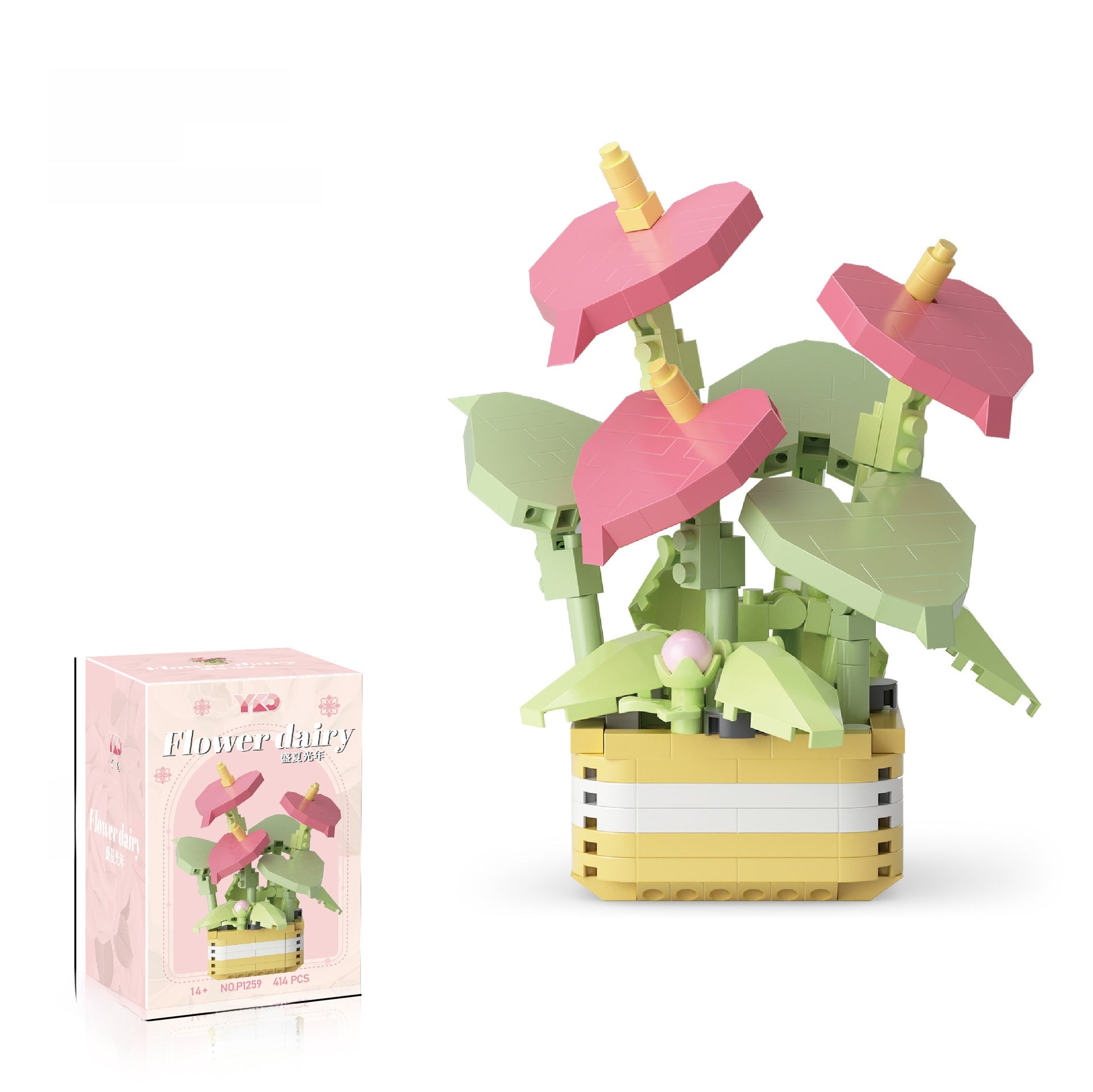 Fleurs en MINI briques à construire soi-même P1259