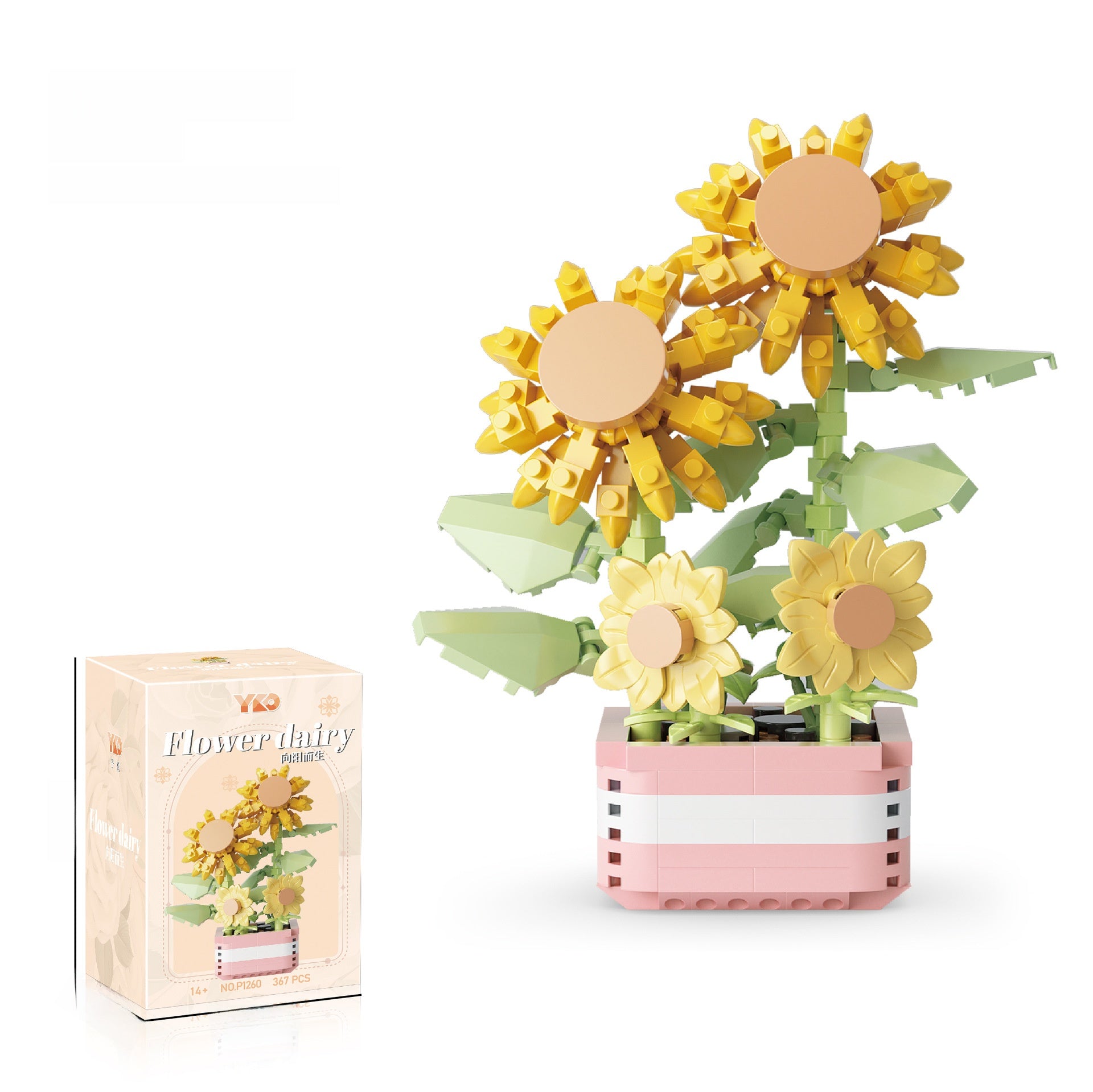 Fleurs en MINI briques à construire soi-même P1260