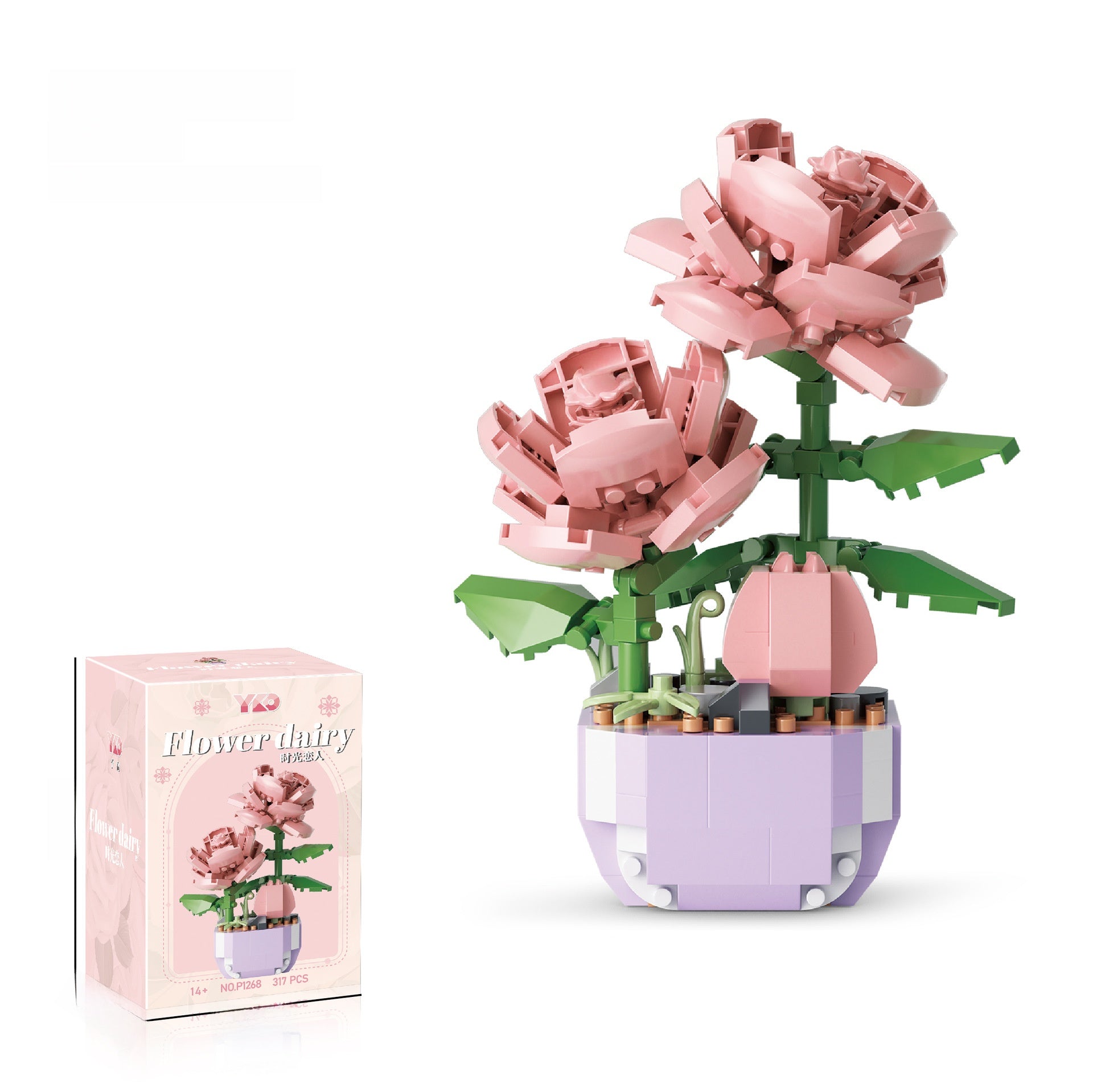 Fleurs en MINI briques à construire soi-même P1268