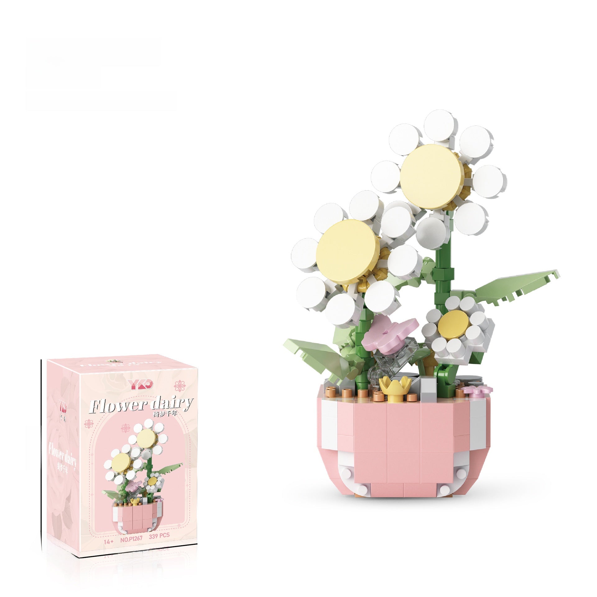 Fleurs en MINI briques à construire soi-même P1267