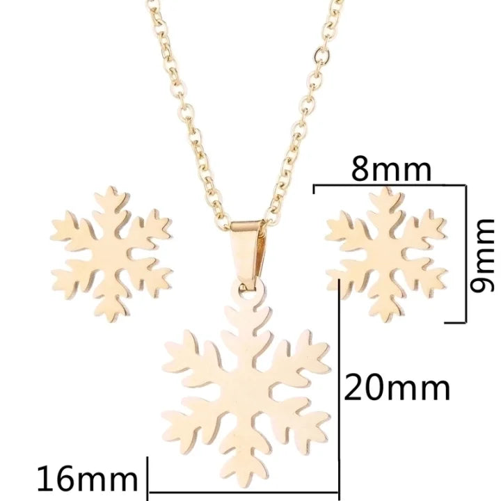 Parure collier et boucles d'oreilles en acier inoxydable / Différents modèles