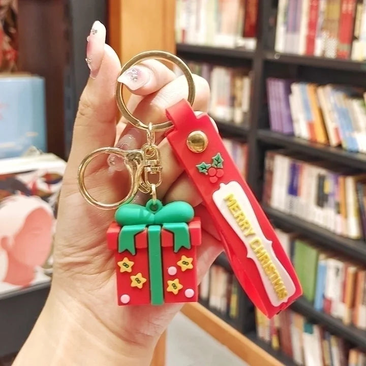 Porte clé / Bijoux de sac en silicone - Noël magique