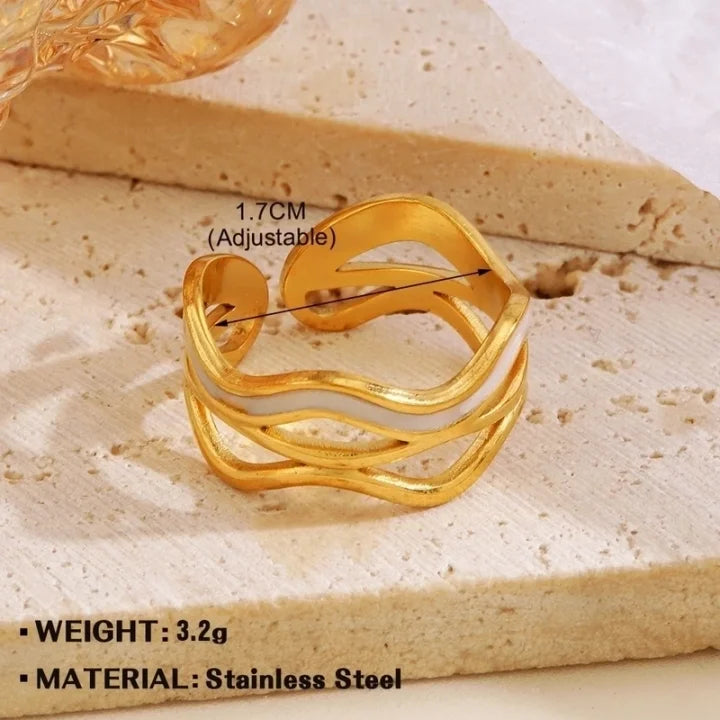 Bague en acier inoxydable et placage électrolytique