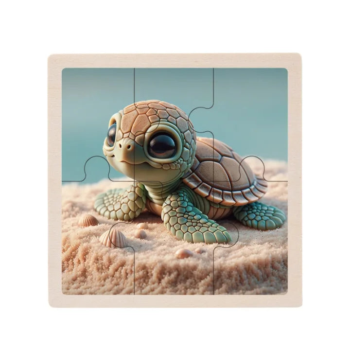 Puzzle en bois animaux