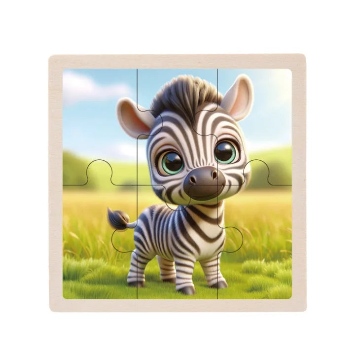 Puzzle en bois animaux