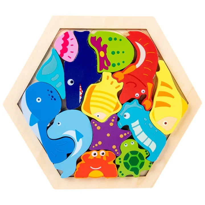 Puzzle en bois 3D - Ludique, créatif et décoratif !